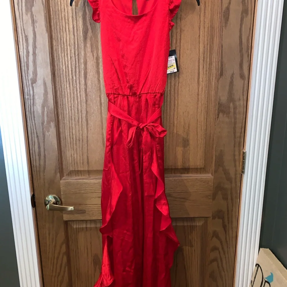 Red Romper one piece kids 10/12 Art‎ Class dressy